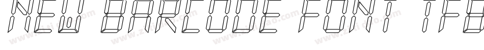 New Barcode Font TFB字体转换